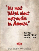 Americký prospekt ČS motocyklů 1947